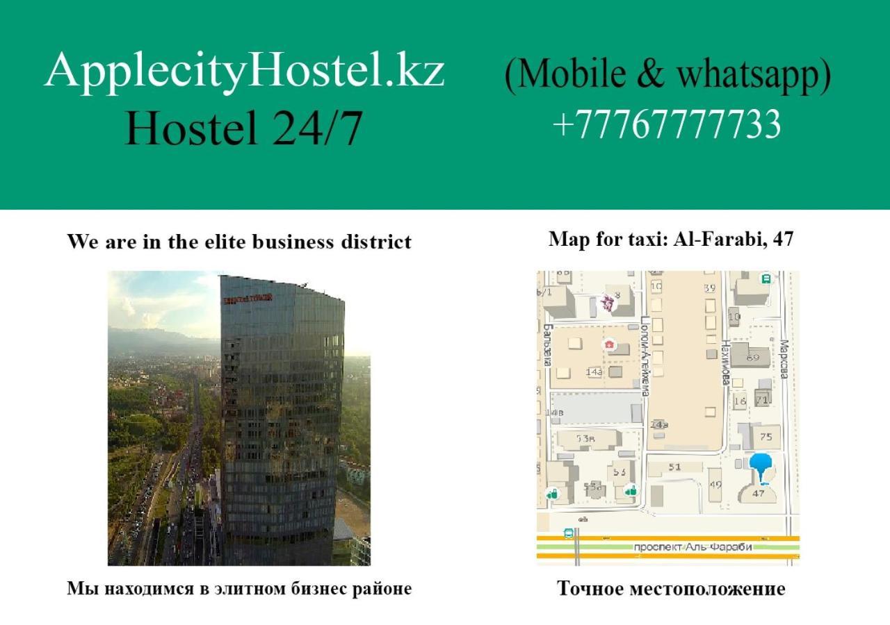 Apple City Hostel Almaty Esterno foto